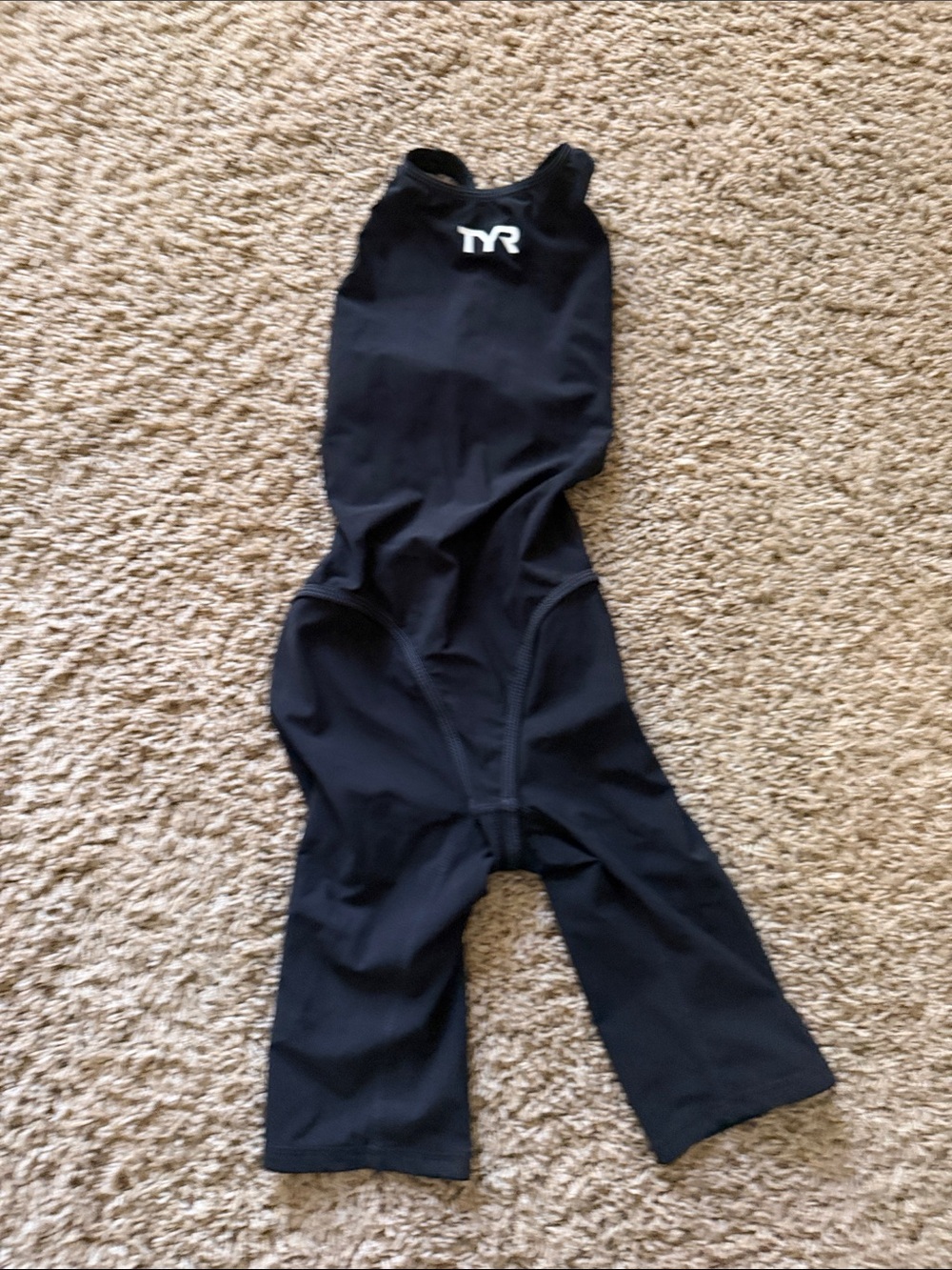 TYR Black Thresher 12 and under Tech Suit
